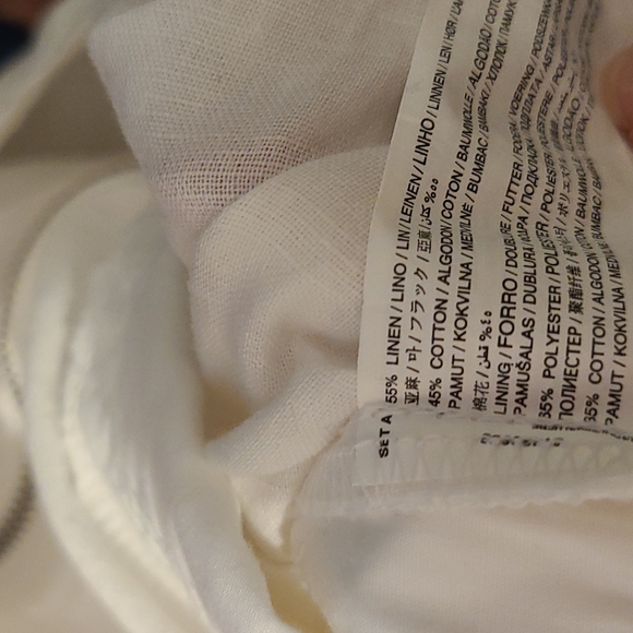 MANGO, White long top with belt, perfect for the summer - Picture 6 of 6